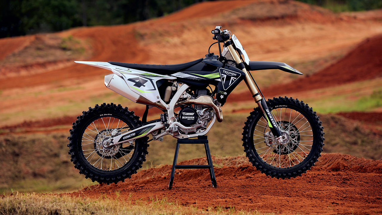 ムスタングTriumph /美品 Triumph Unveils All-New TF450-X MX Bike - Swapmoto Live
