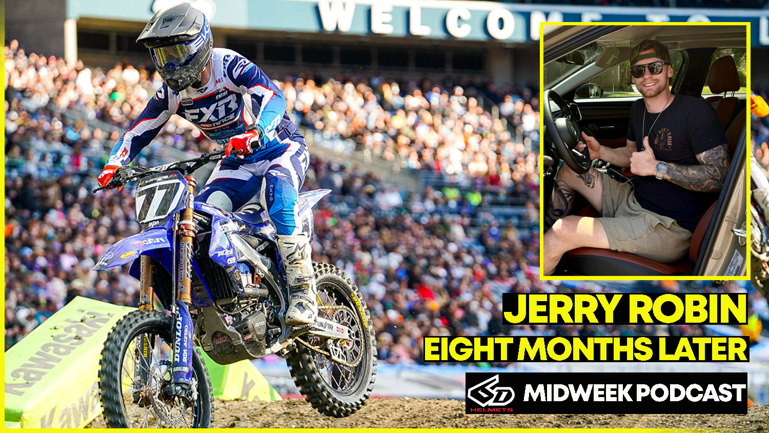 Jerry Robin on the 6D Helmets Midweek Podcast - Swapmoto Live