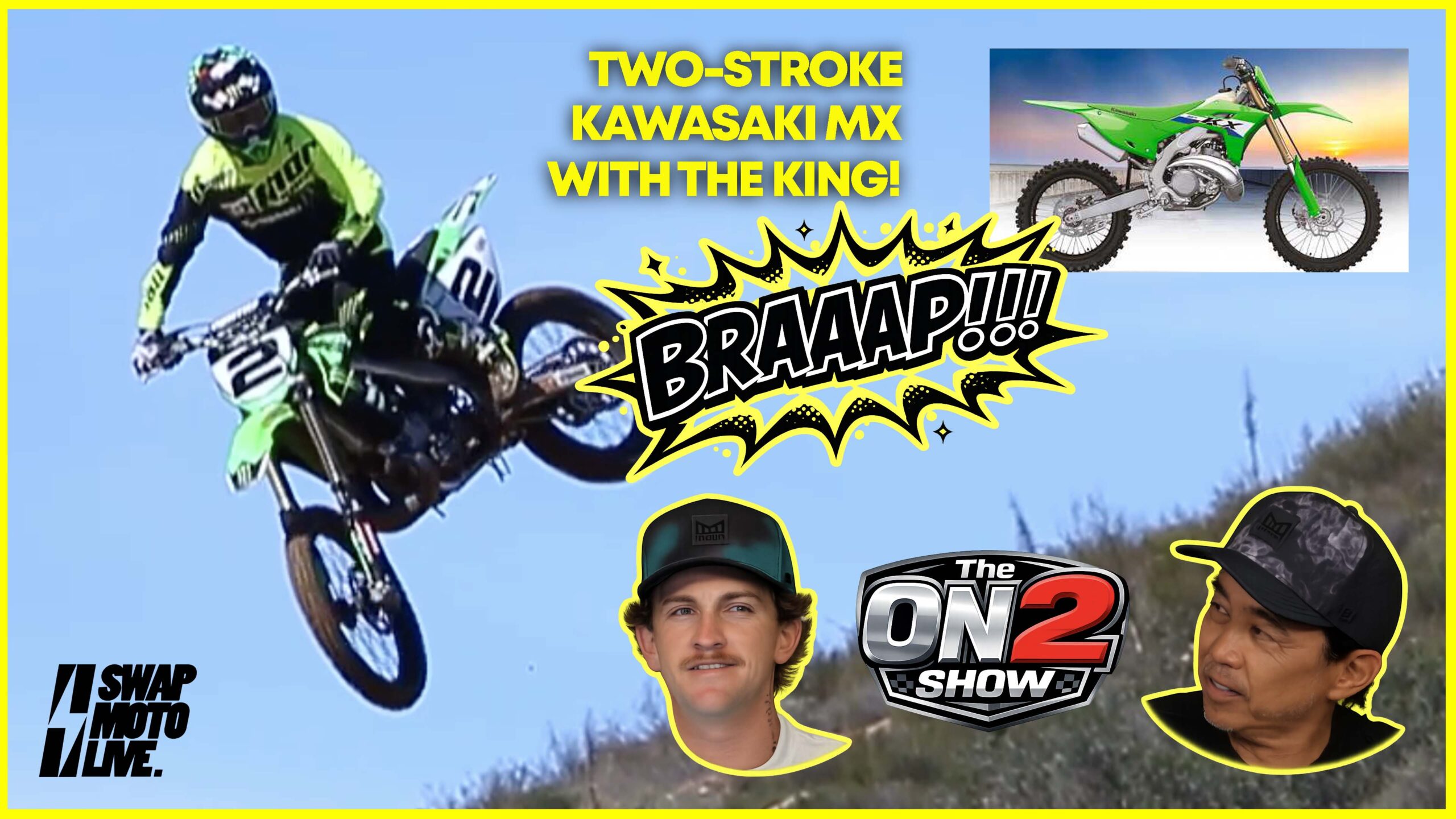 The On 2 Show Ep.10 | Two-Stroke Kawasaki MX, Busted Helmets